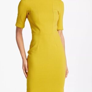 Boden Yellow Midi Dress